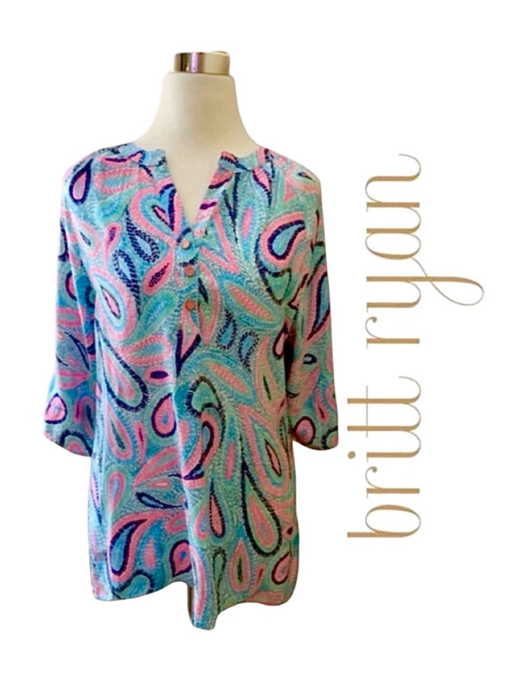 Beautiful Britt Ryan Silk Blouse